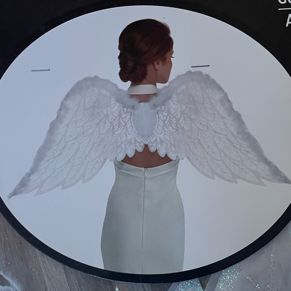 White Angel Wings Costume Accessory